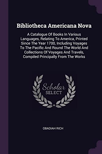 Bibliotheca Americana Nova cover