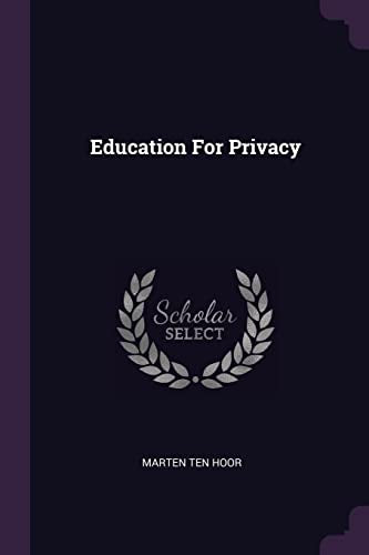 Education For Privacy cover