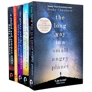 Wayfarers Series by Becky Chambers 5 Books Collection Set (The Long Way to a Small, Angry Planet, A Closed and Common Orbit, Record of a Spaceborn Few, The Galaxy, and the Ground Within & 1 More)