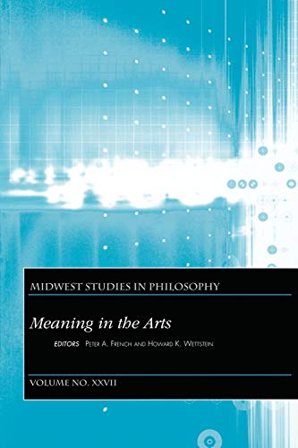 Meaning In The Arts, Volume XXVII