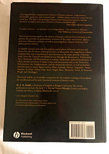 A History of Literary Criticism