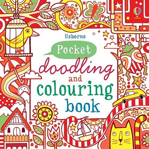 Pocket Doodling and Colouring Book Red