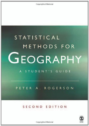 Statistical Methods for Geography