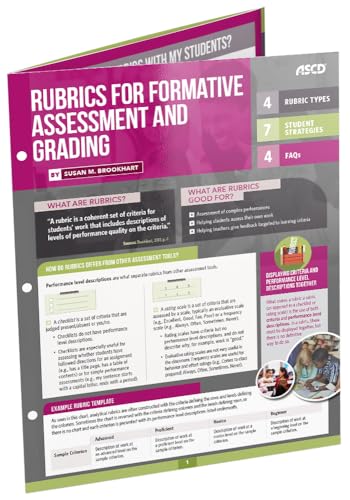 Rubrics for Formative Assessment and Grading cover art