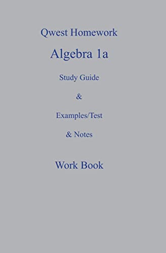 Qwest Homework Algebra I
