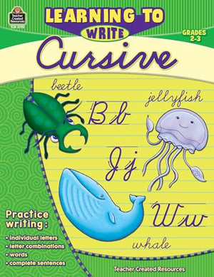 Learning to Write Cursive Grade 2-3