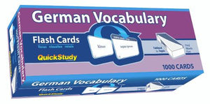German Vocabulary Flash Cards 