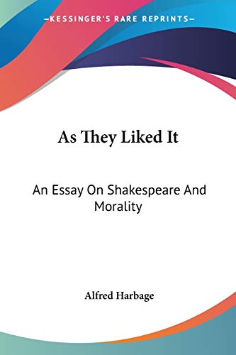 As They Liked It cover