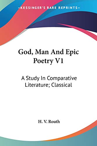 God, Man And Epic Poetry V1 cover