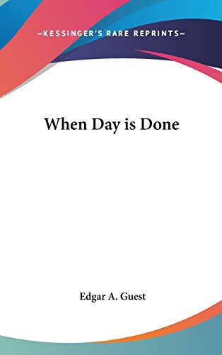 When Day is Done cover