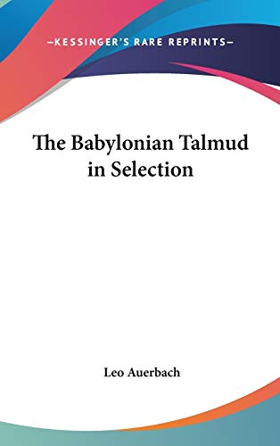 The Babylonian Talmud in Selection cover