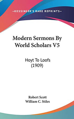 Modern Sermons By World Scholars V5