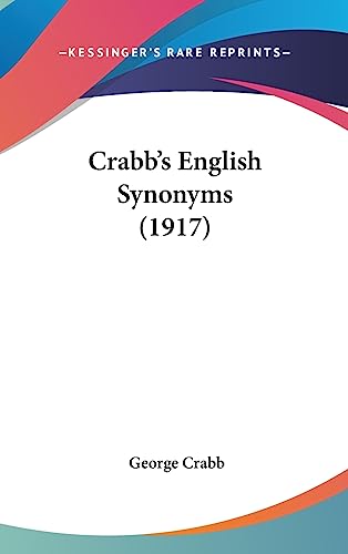 Crabb's English Synonyms (1917) cover