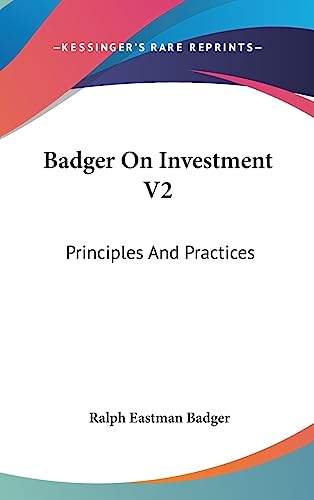 Badger On Investment V2 cover
