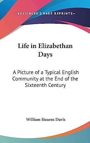 Life in Elizabethan Days cover