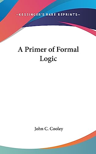 A Primer of Formal Logic cover