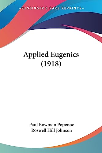 Applied Eugenics (1918) cover