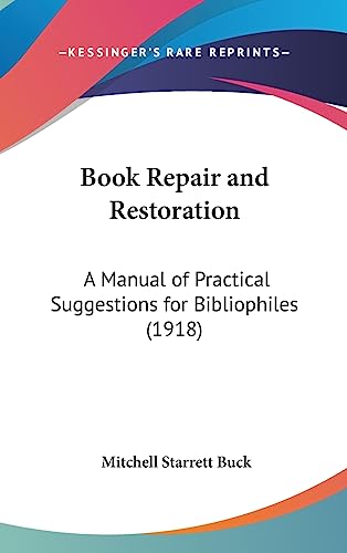 Book Repair and Restoration cover