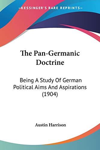 The Pan-Germanic Doctrine cover