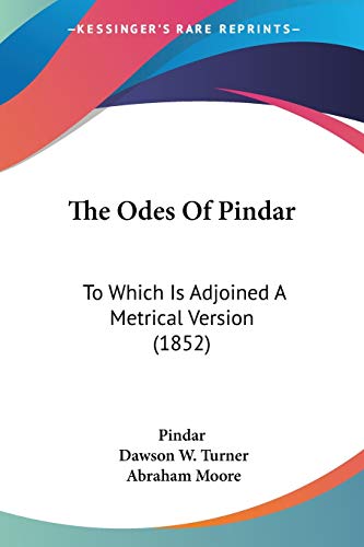 The Odes Of Pindar cover