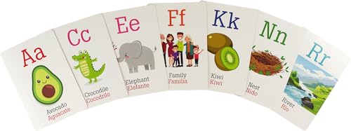 Bilingual Alphabet Flash Cards (English/Spanish) cover