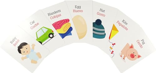 Bilingual First Words Flash Cards (English/Spanish) cover