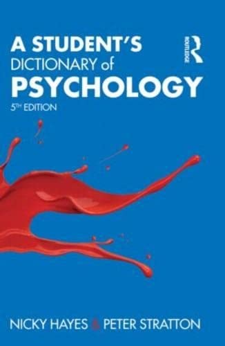 A Student's Dictionary of Psychology