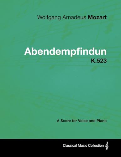 Wolfgang Amadeus Mozart - Abendempfindung - K.523 - A Score for Voice cover
