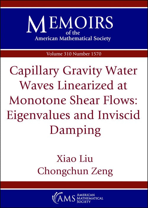 Capillary Gravity Water Waves Linearized at Monotone Shear Flows