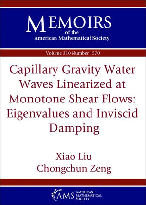 Capillary Gravity Water Waves Linearized at Monotone Shear Flows