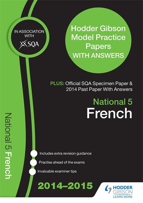 SQA Specimen Paper, 2014 Past Paper National 5 French & Hodder Gibson Model Papers