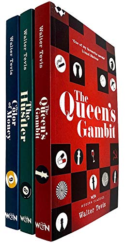The Queens Gambit Series  Books Collection Set by Walter Tevis The Queens Gambit The Hustler  The Color of Money NETFLIX
