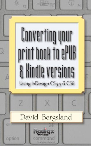 Converting Your Print Book to EPUB and Kindle Versions : Using Indesig cover