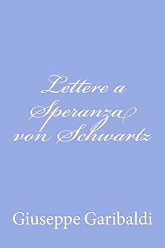 Lettere a Speranza von Schwartz cover