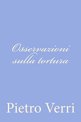 Osservazioni sulla tortura cover