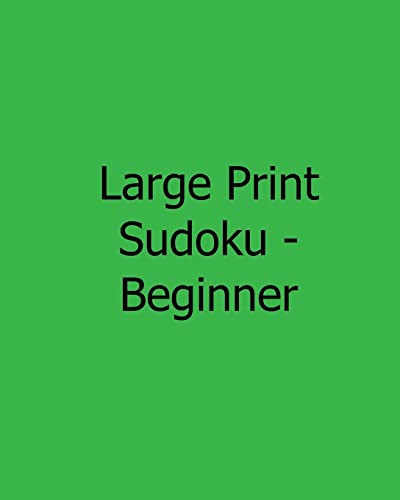 Large Print Sudoku - Beginner cover