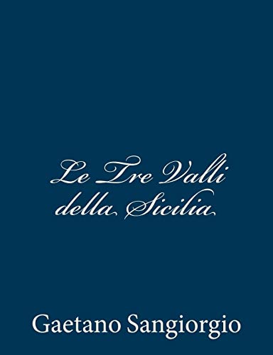 Le Tre Valli della Sicilia cover