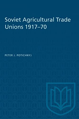 Soviet Agricultural Trade Unions 1917-70 cover