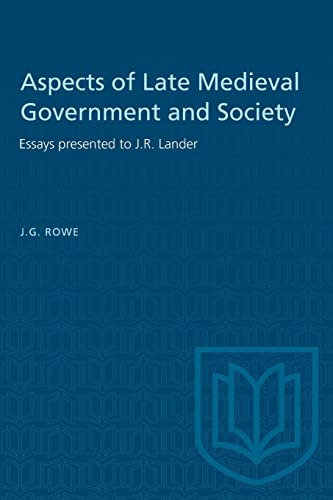 Aspects of Late Medieval Government and Society cover