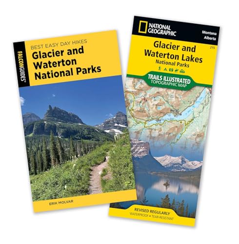 Best Easy Day Hiking Guide and Trail Map Bundle: Glacier and Waterton Lakes National Parks