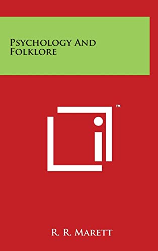 Psychology And Folklore cover