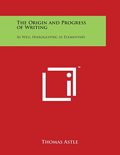 The Origin and Progress of Writing cover