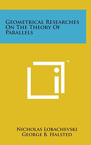 Geometrical Researches on the Theory of Parallels cover