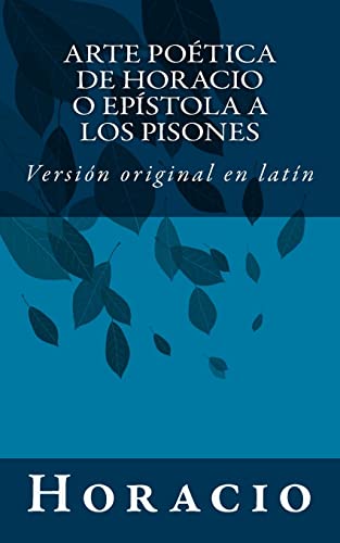 Arte poética de Horacio o Epístola a los Pisones cover