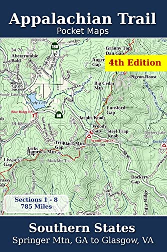 Appalachian Trail Pocket Maps - Southern States
