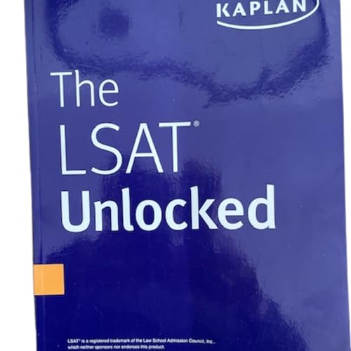 Kaplan The LSAT Unlocked Course Edition Study Guide, Black cover