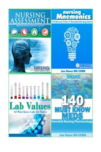 Nursing School Study Pack (Assessment, Mnemonics, Lab Values, Pharmaco cover