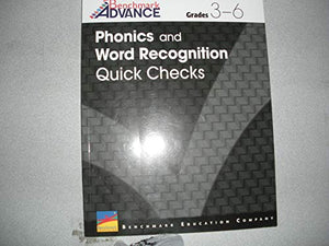 Benchmark Advance Phonics and Word Recognition Quick Checks (Grade 3-6)