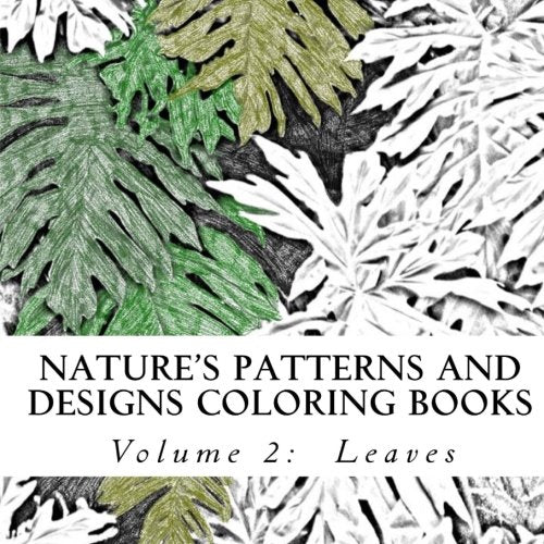Nature's Patterns and Designs Coloring Books: Leaves: Volume 2 (S M Co cover
