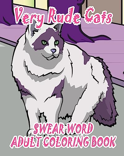 Swear Word Adult Coloring Book: Very Rude Cats cover